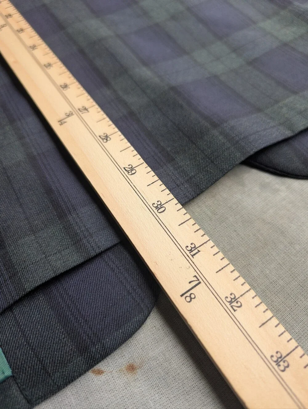 NWOT Charles Tyrwhitt Full Navy and Dark Green Super 100s Plaid Suit